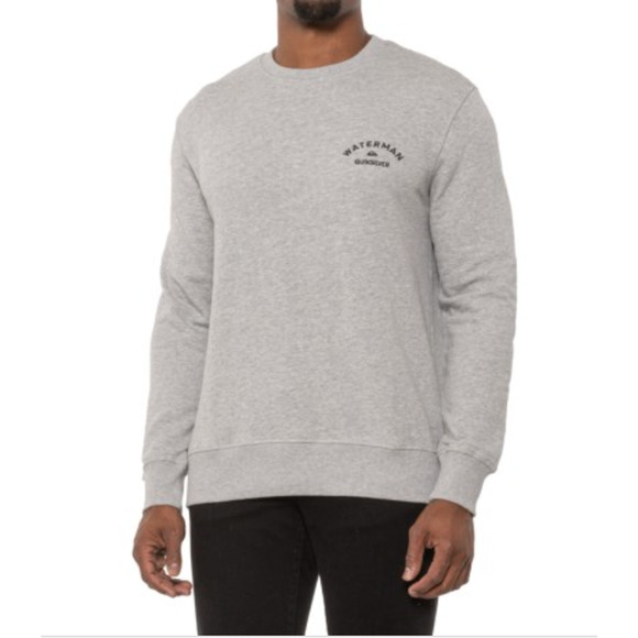Quiksilver Waterman After Surf Sweatshirt Gray Heather Size XXL 4482 - Picture 1 of 1